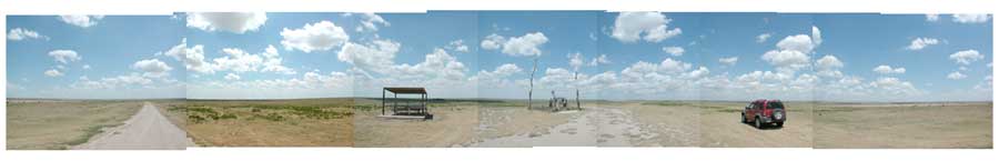 Photo of Mount Sunflower, the highest point in Kansas. Copyright 2006 Leon Unruh.